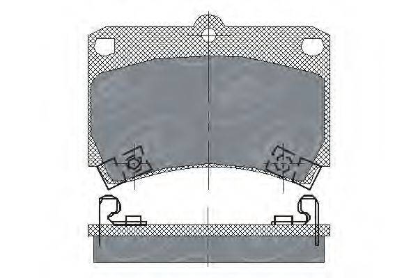 SCT GERMANY SP131PR Комплект тормозных колодок, дисковый тормоз