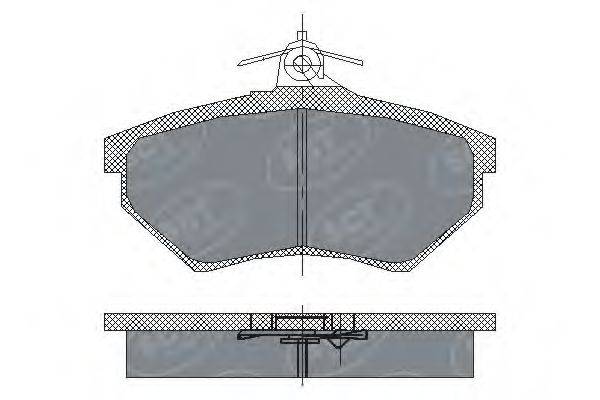 SCT GERMANY SP137PR Комплект тормозных колодок, дисковый тормоз