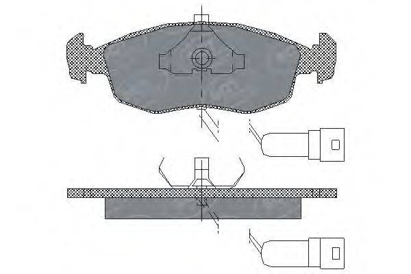 SCT GERMANY SP172PR Комплект тормозных колодок, дисковый тормоз
