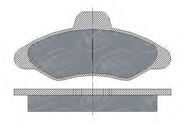 SCT GERMANY SP188PR Комплект тормозных колодок, дисковый тормоз