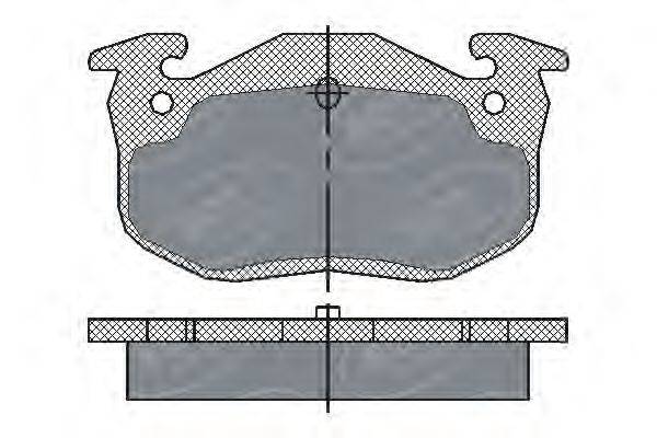 SCT GERMANY SP190PR Комплект тормозных колодок, дисковый тормоз