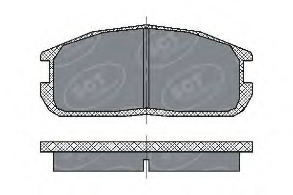 SCT GERMANY SP220PR Комплект тормозных колодок, дисковый тормоз