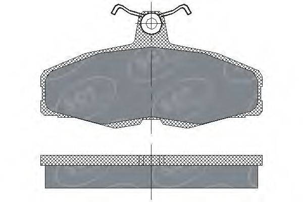 SCT GERMANY SP225PR Комплект тормозных колодок, дисковый тормоз
