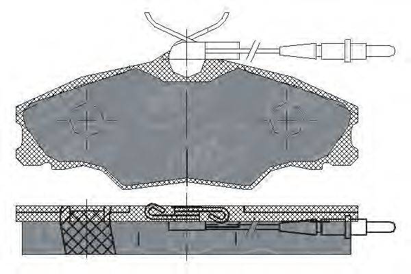 SCT GERMANY SP228PR Комплект тормозных колодок, дисковый тормоз