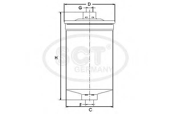 SCT GERMANY ST746 Топливный фильтр