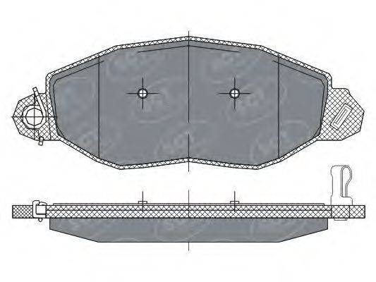 SCT GERMANY SP281PR Комплект тормозных колодок, дисковый тормоз