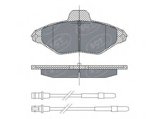 SCT GERMANY SP293PR Комплект тормозных колодок, дисковый тормоз