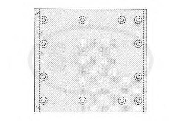 SCT GERMANY SN19384 Комплект тормозных башмаков, барабанные тормоза