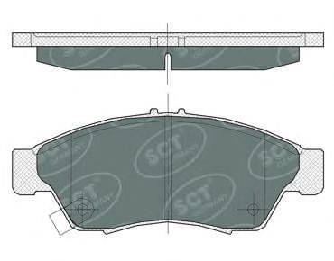 SCT GERMANY SP364PR Комплект тормозных колодок, дисковый тормоз