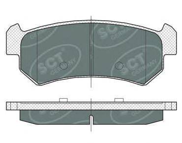 SCT GERMANY SP376PR Комплект тормозных колодок, дисковый тормоз