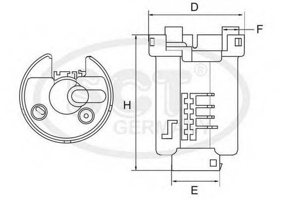 SCT GERMANY ST470 Топливный фильтр