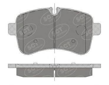 SCT GERMANY SP415PR Комплект тормозных колодок, дисковый тормоз