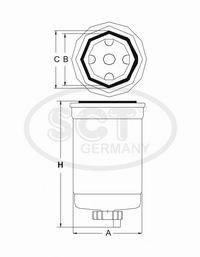 SCT GERMANY ST6124 Топливный фильтр