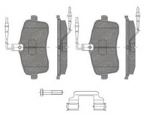 SCT GERMANY SP429PR Комплект тормозных колодок, дисковый тормоз