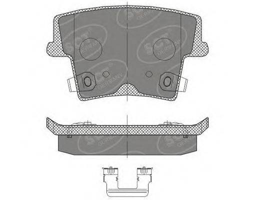 SCT GERMANY SP464PR Комплект тормозных колодок, дисковый тормоз
