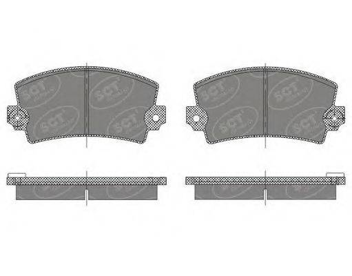 SCT GERMANY SP485PR Комплект тормозных колодок, дисковый тормоз