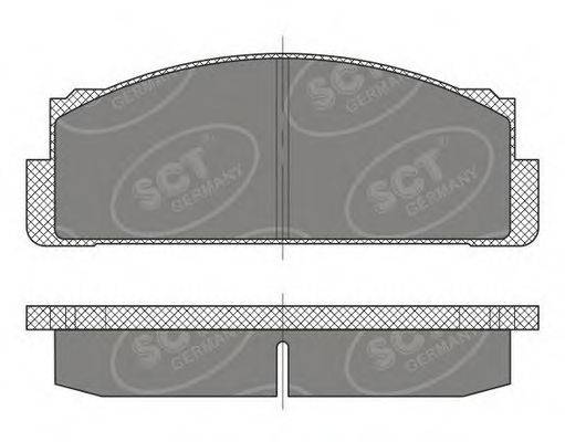 SCT GERMANY SP486PR Комплект тормозных колодок, дисковый тормоз