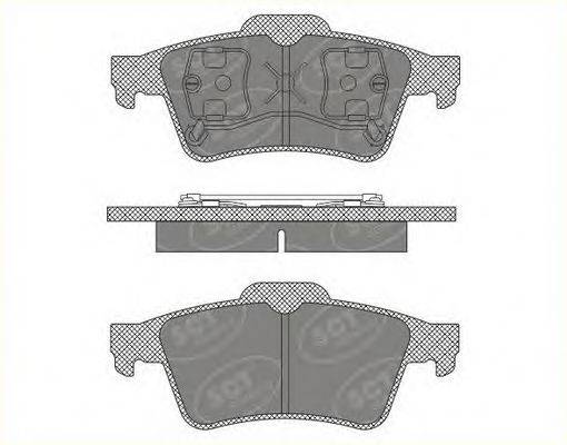 SCT GERMANY SP606PR Комплект тормозных колодок, дисковый тормоз