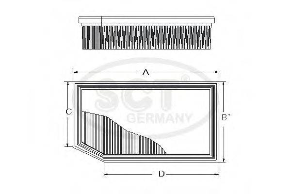 SCT GERMANY SB2291 Воздушный фильтр