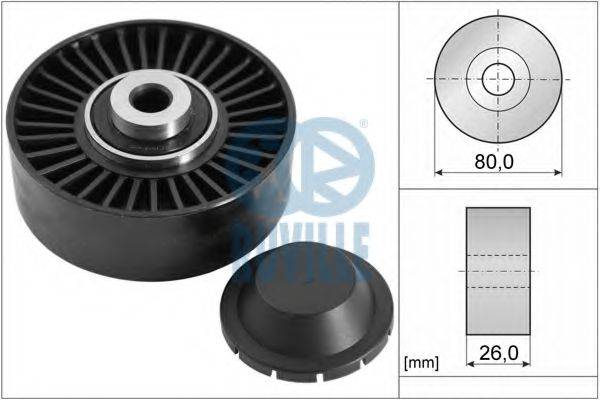 RUVILLE 55847 Паразитный / ведущий ролик, поликлиновой ремень