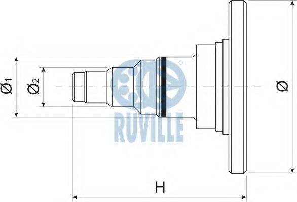 RUVILLE 415701 Поворотный кулак, подвеска колеса