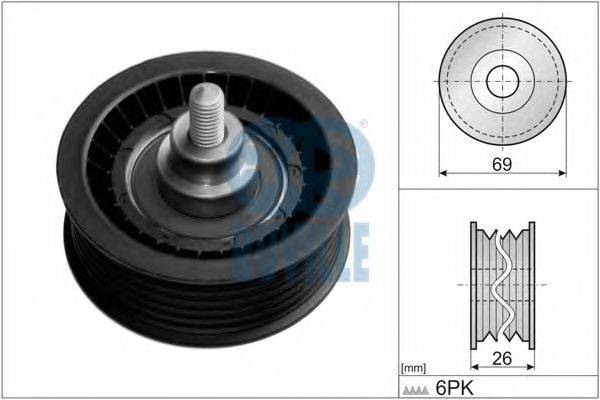 RUVILLE 55291 Паразитный / ведущий ролик, поликлиновой ремень