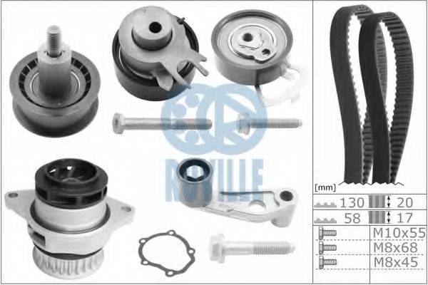 RUVILLE 55456702 Водяной насос + комплект зубчатого ремня