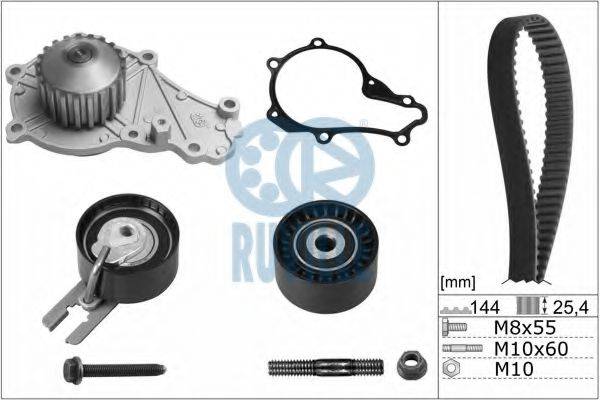 RUVILLE 55953701 Водяной насос + комплект зубчатого ремня