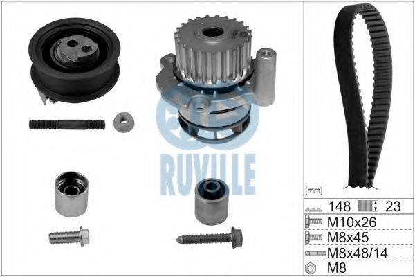 RUVILLE 56368701 Водяной насос + комплект зубчатого ремня