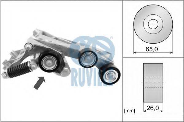 RUVILLE 57508 Натяжная планка, поликлиновой ремень