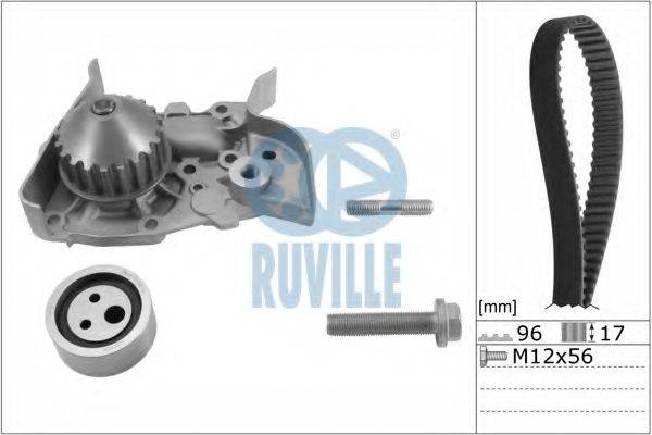 RUVILLE 55622701 Водяной насос + комплект зубчатого ремня