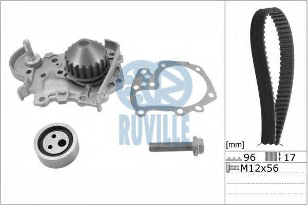 RUVILLE 55622702 Водяной насос + комплект зубчатого ремня