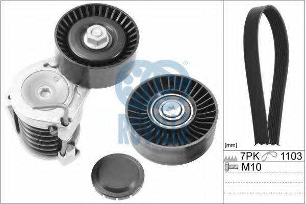 RUVILLE 5507980 Поликлиновой ременный комплект