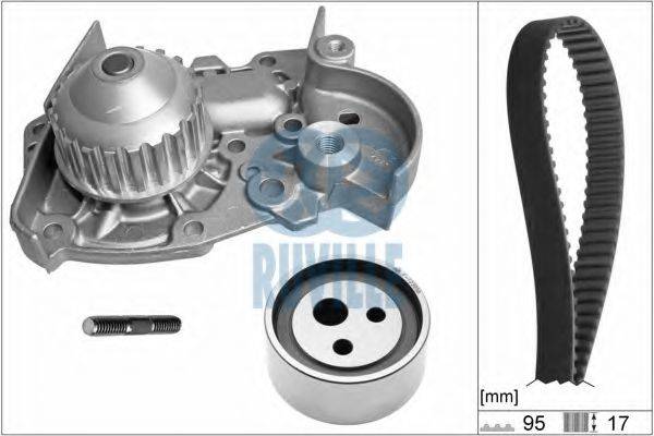 RUVILLE 55500702 Водяной насос + комплект зубчатого ремня