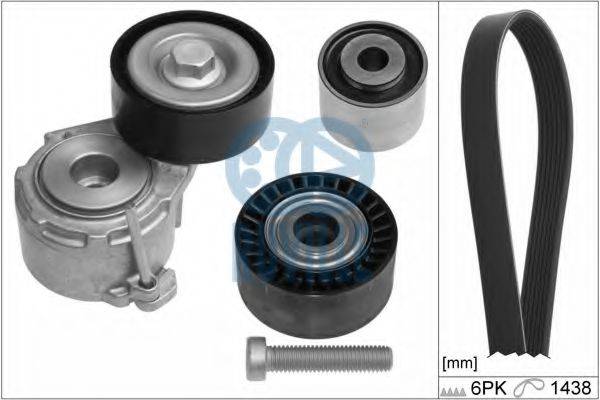 RUVILLE 5594281 Поликлиновой ременный комплект