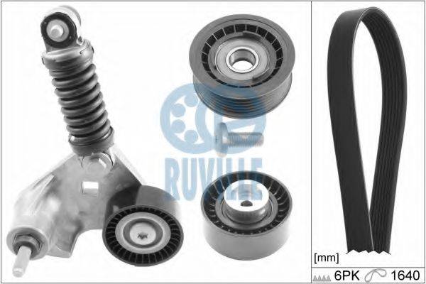 RUVILLE 5525680 Поликлиновой ременный комплект