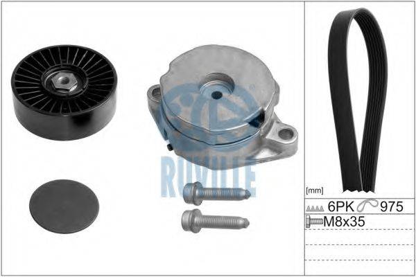 RUVILLE 5547482 Поликлиновой ременный комплект