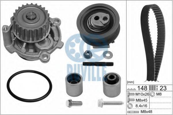 RUVILLE 55772701 Водяной насос + комплект зубчатого ремня