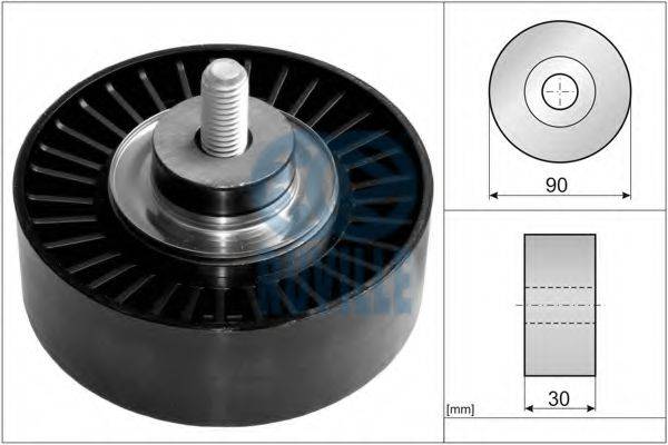 RUVILLE 57608 Паразитный / ведущий ролик, поликлиновой ремень