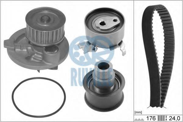 RUVILLE 55305701 Водяной насос + комплект зубчатого ремня