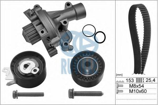 RUVILLE 55977701 Водяной насос + комплект зубчатого ремня