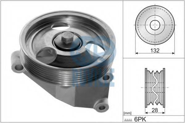 RUVILLE 56668 Паразитный / ведущий ролик, поликлиновой ремень