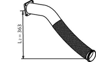 DINEX 21226 Труба выхлопного газа