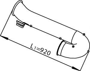 DINEX 21741 Труба выхлопного газа
