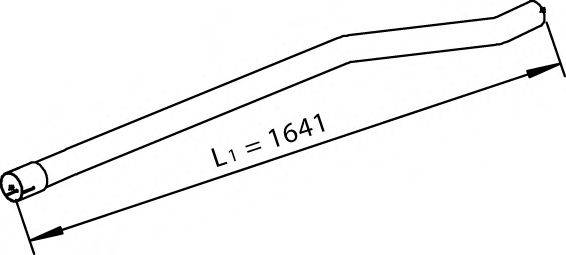 DINEX 28667 Труба выхлопного газа