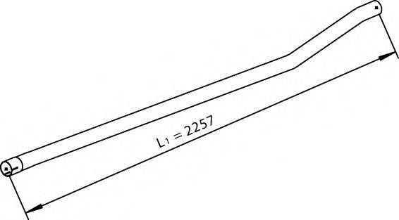 DINEX 28708 Труба выхлопного газа