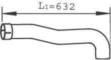 DINEX 47256 Труба выхлопного газа