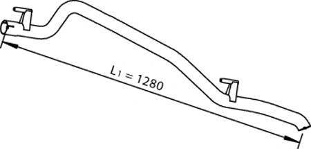 DINEX 56507 Труба выхлопного газа