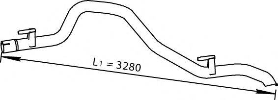 DINEX 56512 Труба выхлопного газа