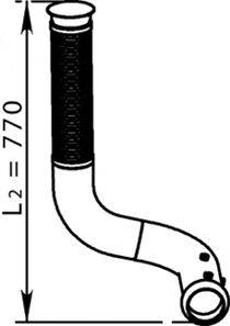 DINEX 66123 Труба выхлопного газа